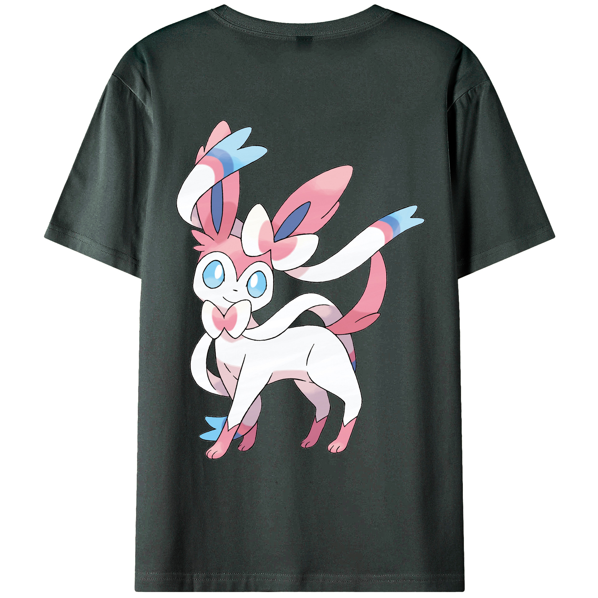 （画像用） ポケットモンスター Pokémon 綿100％ メンズ半袖Tシャツ（バックプリント） 通気性